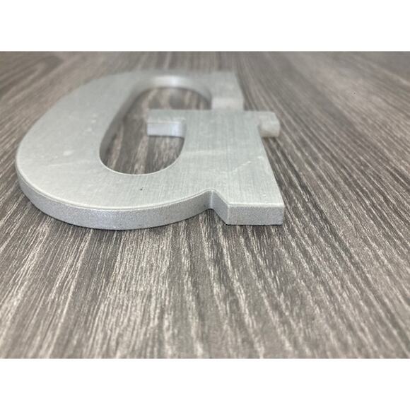 Aluminum Letter G - Silver G Wall Hanging - Picture 3 of 5